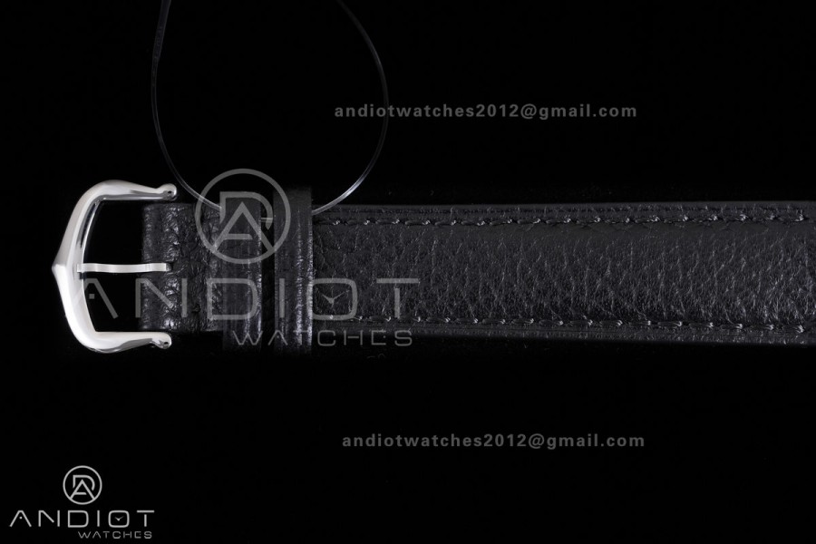 Santos Dumont 38mm SS/RG F1F Best Edition Silver Dial on Black Leather Strap Quartz