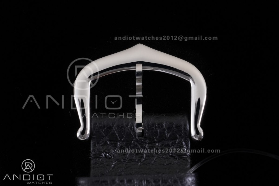 Santos Dumont 38mm SS/RG F1F Best Edition Silver Dial on Black Leather Strap Quartz