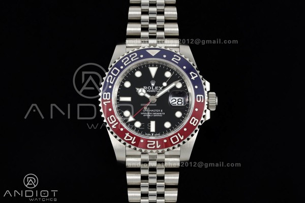 GMT-Master II 126710 BLRO 904L Steel RICH 1:1 Best Edition on Jubilee Bracelet JH3285