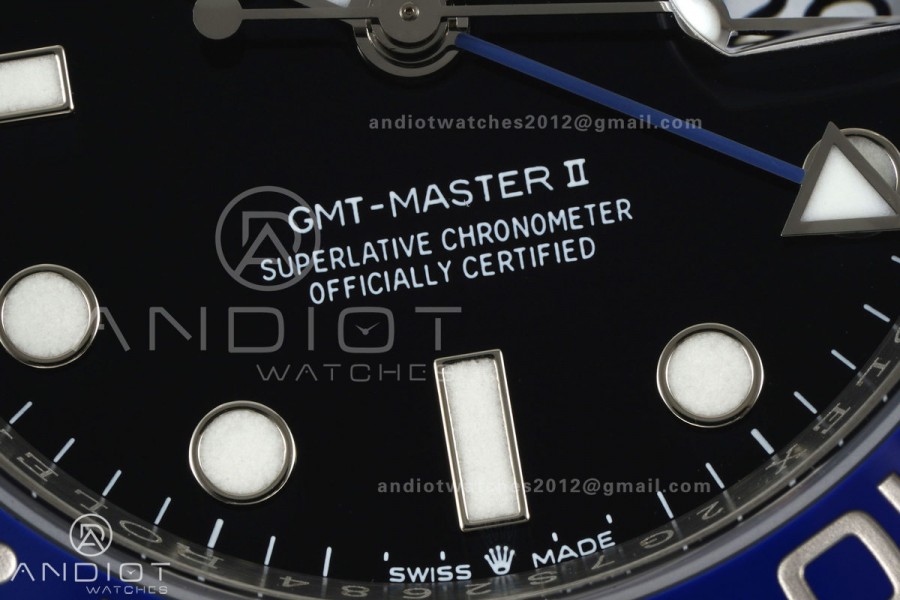 GMT-Master II 126710 BLNR 904L Steel RICH 1:1 Best Edition on Jubilee Bracelet JH3285