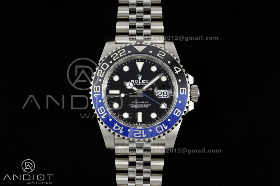 GMT-Master II 126710 BLNR 904L Steel RICH 1:1 Best Edition on Jubilee Bracelet JH3285 (Free Sprung)