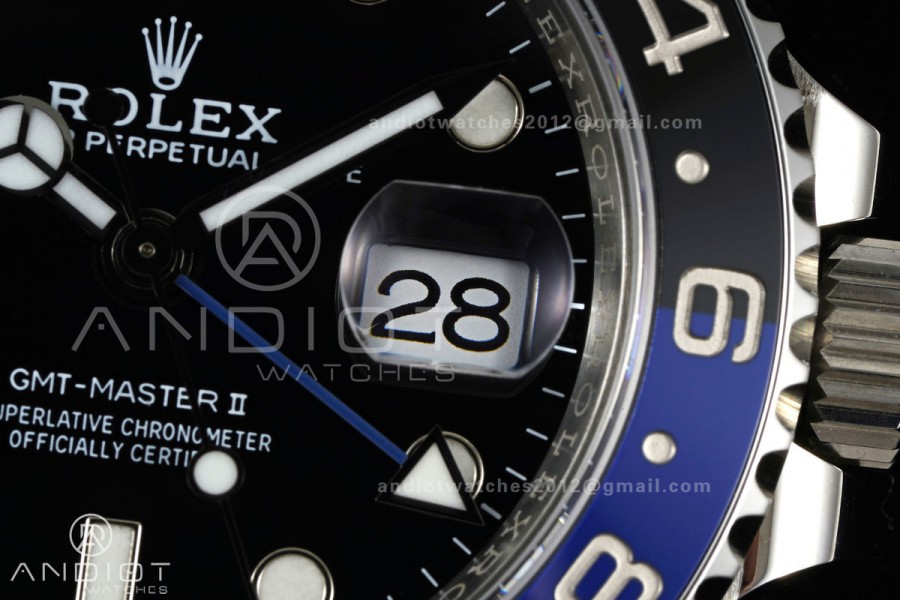 GMT-Master II 126710 BLNR 904L Steel RICH 1:1 Best Edition on Jubilee Bracelet JH3285 (Free Sprung)