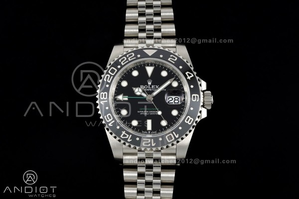 GMT-Master II 126710 GRNR 904L Steel RICH 1:1 Best Edition on Jubilee Bracelet JH3285