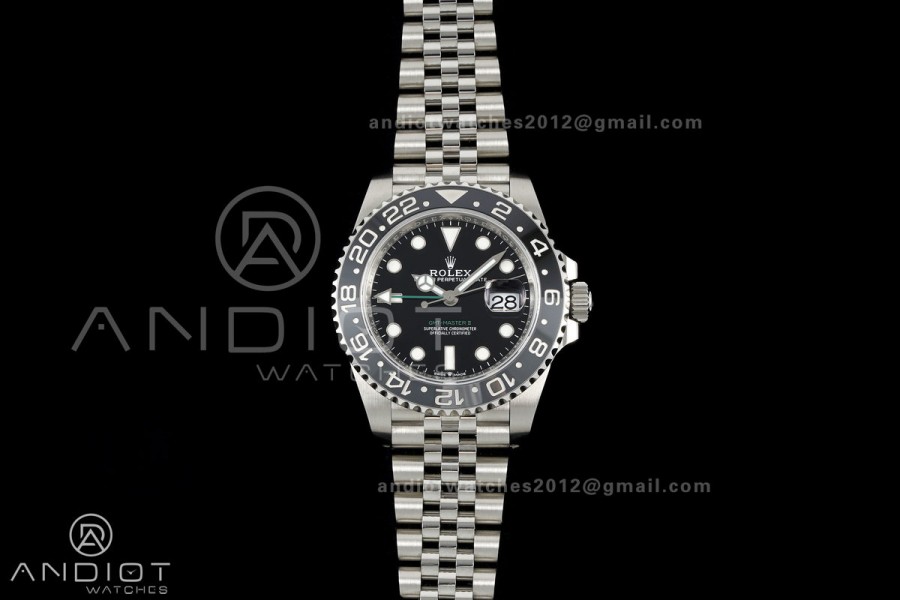 GMT-Master II 126710 GRNR 904L Steel RICH 1:1 Best Edition on Jubilee Bracelet JH3285 (Free Sprung)