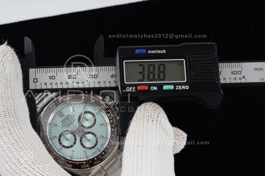 Daytona 126506 VF 1:1 Best Edition 904L Steel Ice Blue Crystal Dial on SS Bracelet DD4131