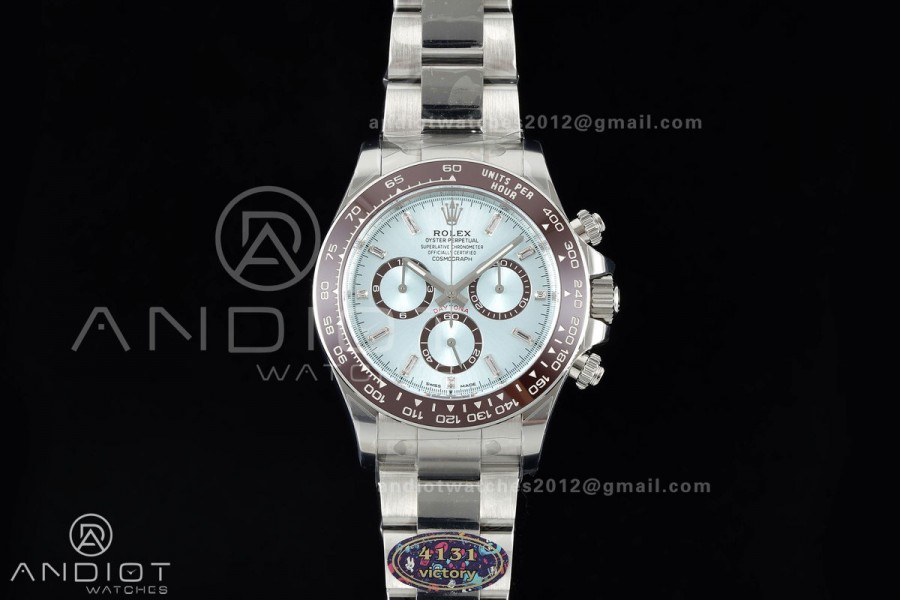 Daytona 126506 VF 1:1 Best Edition 904L Steel Ice Blue Crystal Dial on SS Bracelet DD4131