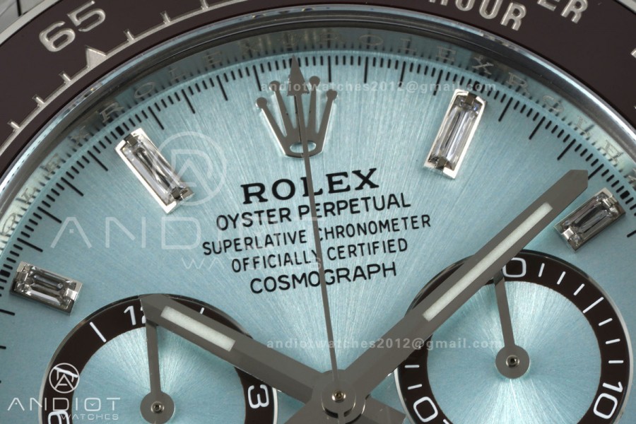 Daytona 126506 VF 1:1 Best Edition 904L Steel Ice Blue Crystal Dial on SS Bracelet DD4131