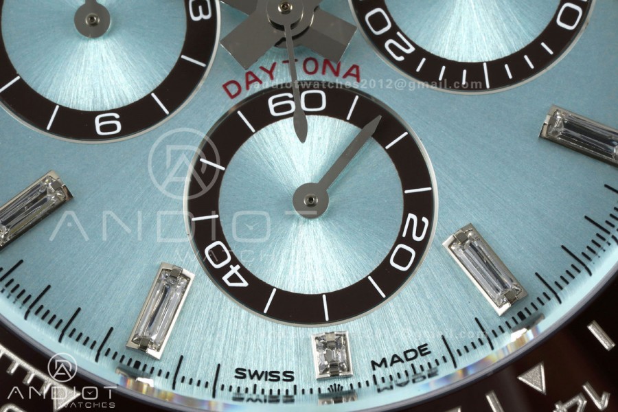 Daytona 126506 VF 1:1 Best Edition 904L Steel Ice Blue Crystal Dial on SS Bracelet DD4131