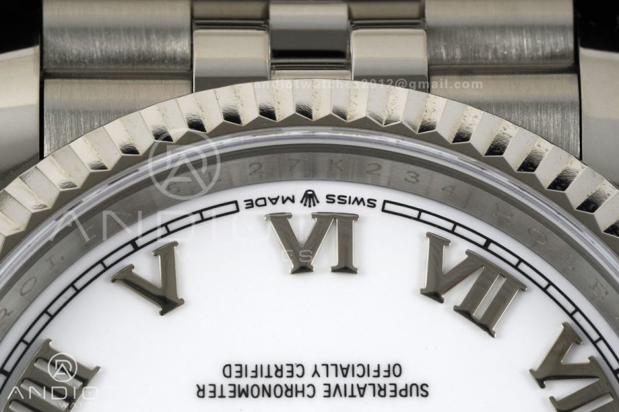 DateJust 36 SS 126234 ARF 1:1 Best Edition White Roman Dial on Jubilee Bracelet DD3235