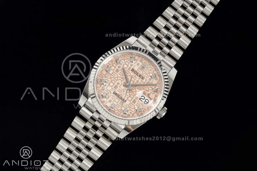 DateJust 36 SS 126234 ARF 1:1 Best Edition RG Computer Diamonds Dial on Jubilee Bracelet DD3235