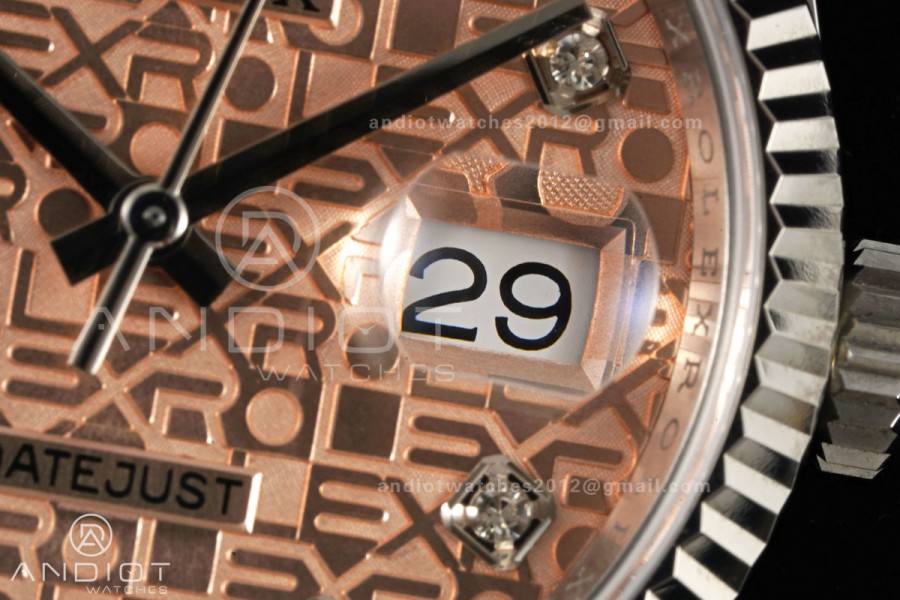 DateJust 36 SS 126234 ARF 1:1 Best Edition RG Computer Diamonds Dial on Jubilee Bracelet DD3235