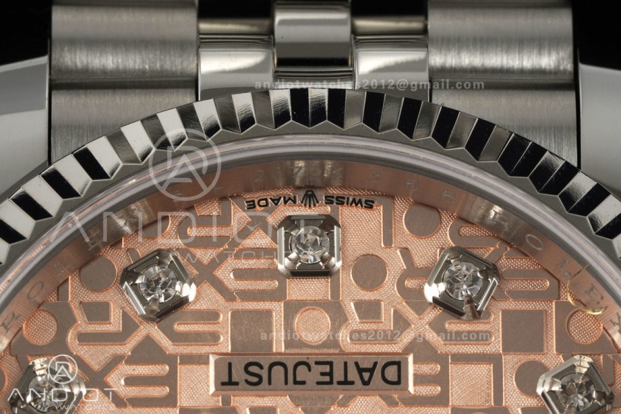 DateJust 36 SS 126234 ARF 1:1 Best Edition RG Computer Diamonds Dial on Jubilee Bracelet DD3235