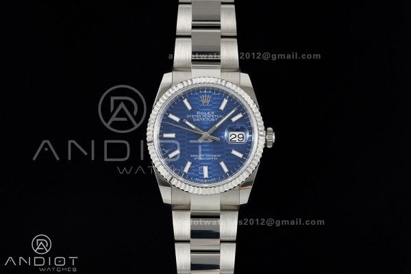 DateJust 36 SS 126234 ARF 1:1 Best Edition Blue Te...