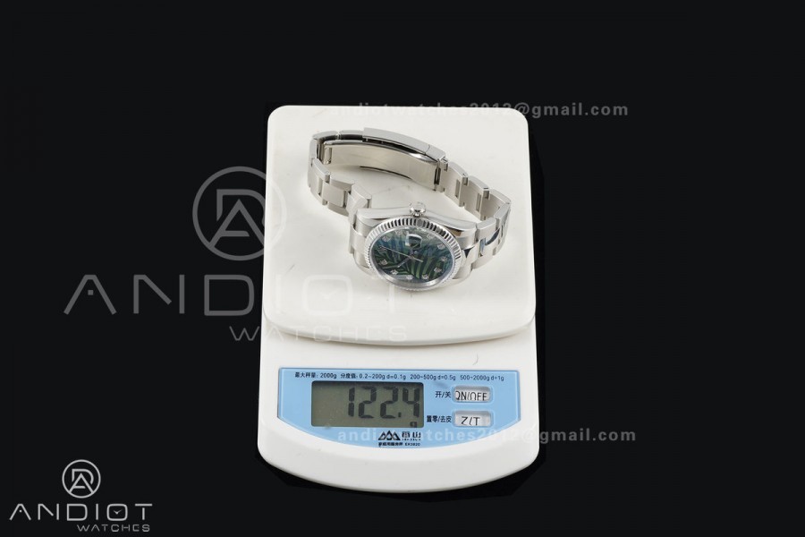 DateJust 36 SS 126234 ARF 1:1 Best Edition Blue Textured Diamonds Dial on Jubilee Bracelet DD3235