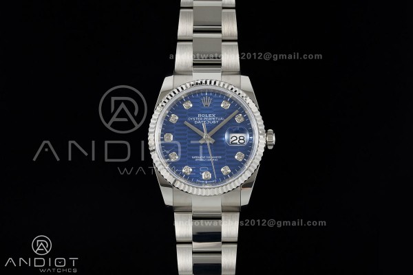 DateJust 36 SS 126234 ARF 1:1 Best Edition Blue Te...