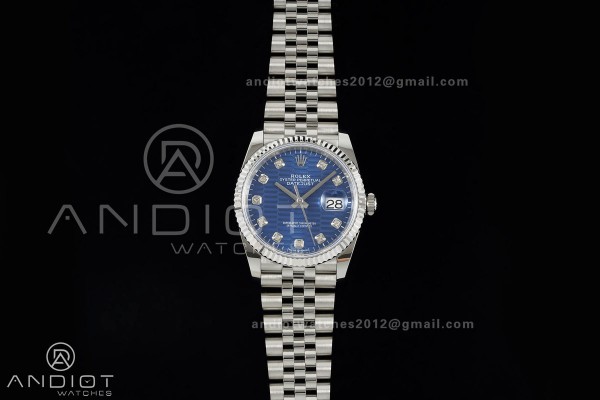 DateJust 36 SS 126234 ARF 1:1 Best Edition Blue Te...