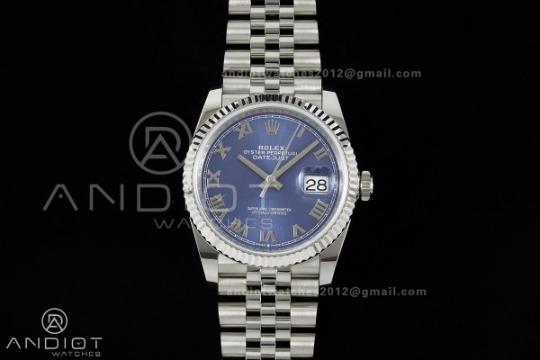 DateJust 36 SS 126234 ARF 1:1 Best Edition Blue Ro...