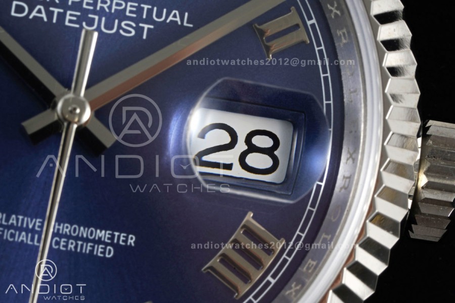 DateJust 36 SS 126234 ARF 1:1 Best Edition Blue Roman Dial on Jubilee Bracelet DD3235