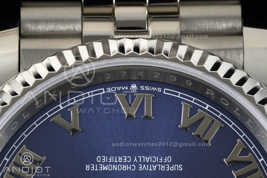 DateJust 36 SS 126234 ARF 1:1 Best Edition Blue Roman Dial on Jubilee Bracelet DD3235