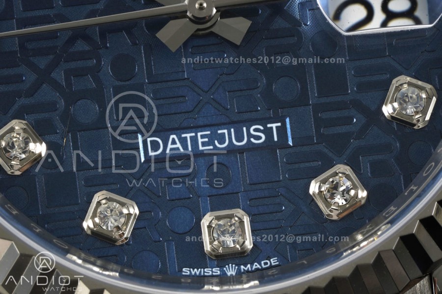 DateJust 36 SS 126234 ARF 1:1 Best Edition Blue Computer Diamonds Dial on Oyster Bracelet DD3235
