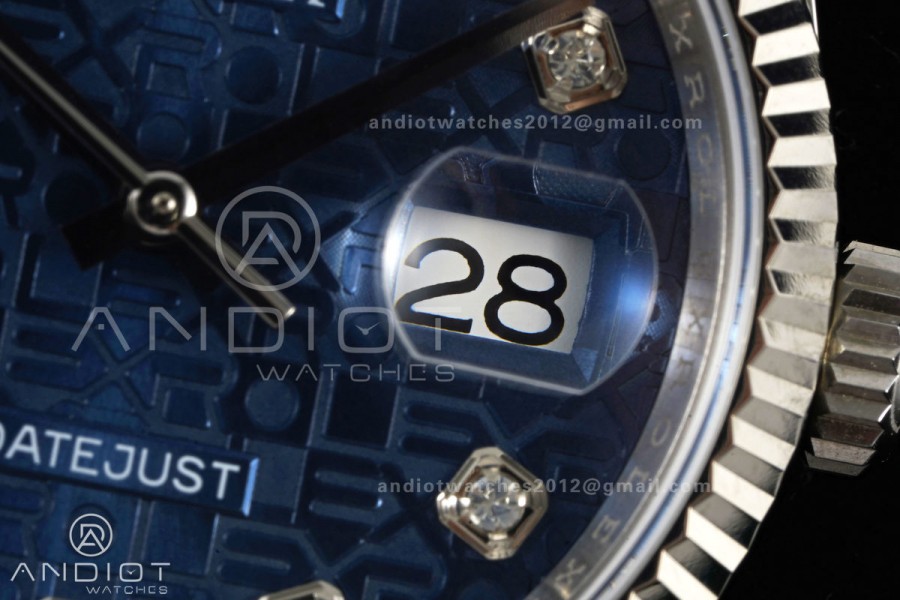 DateJust 36 SS 126234 ARF 1:1 Best Edition Blue Computer Diamonds Dial on Oyster Bracelet DD3235