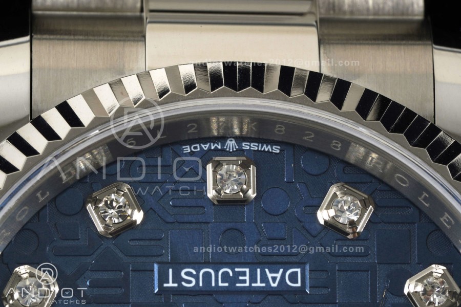 DateJust 36 SS 126234 ARF 1:1 Best Edition Blue Computer Diamonds Dial on Oyster Bracelet DD3235