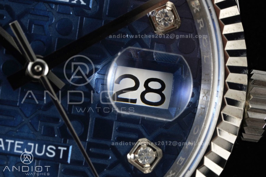 DateJust 36 SS 126234 ARF 1:1 Best Edition Blue Computer Diamonds Dial on Jubilee Bracelet DD3235