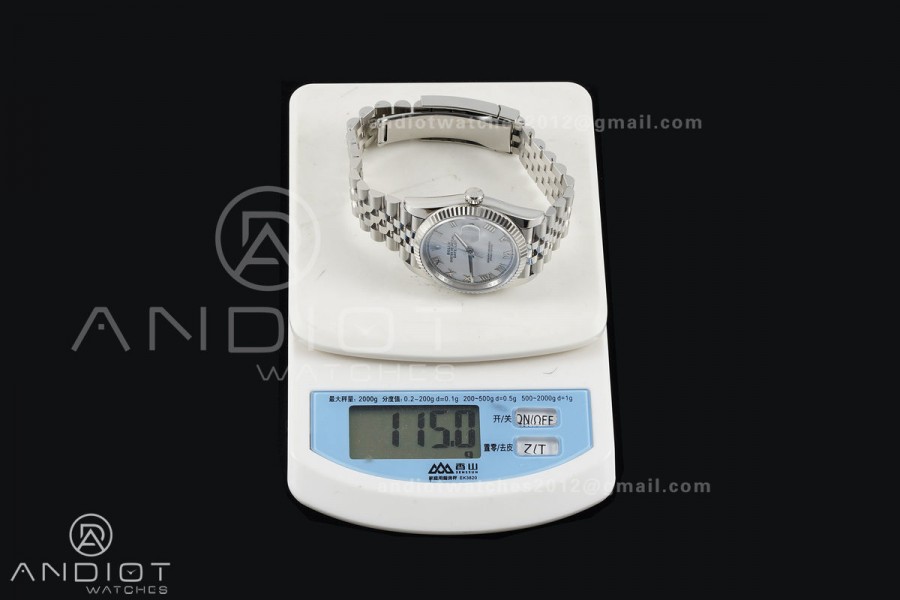 DateJust 36 SS 126234 ARF 1:1 Best Edition White MOP Diamonds Dial on Jubilee Bracelet DD3235