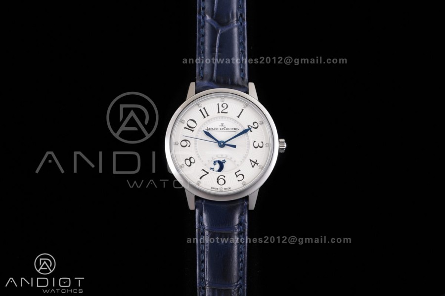 Rendez-Vous Night & Day SS APSF 1:1 Best Edition White Dial on Blue Leather Strap SA898