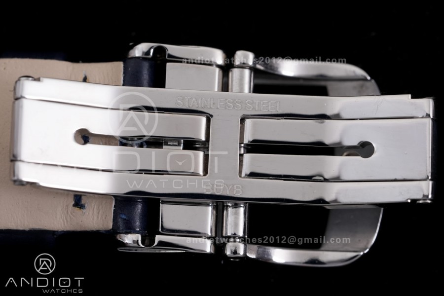 Rendez-Vous Night & Day SS APSF 1:1 Best Edition White Dial on Blue Leather Strap SA898