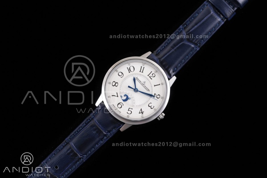 Rendez-Vous Night & Day SS APSF 1:1 Best Edition White Dial on Blue Leather Strap SA898