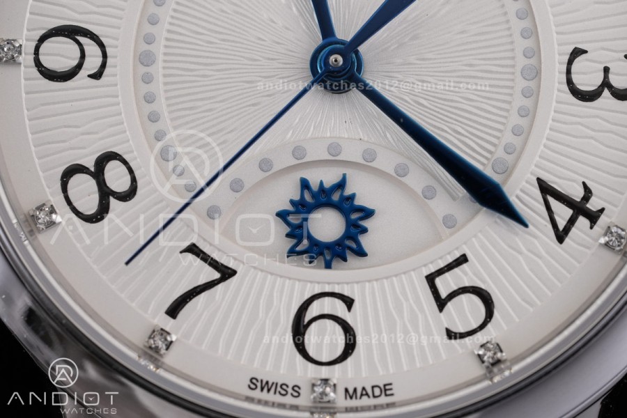 Rendez-Vous Night & Day SS APSF 1:1 Best Edition White Dial on Blue Leather Strap SA898