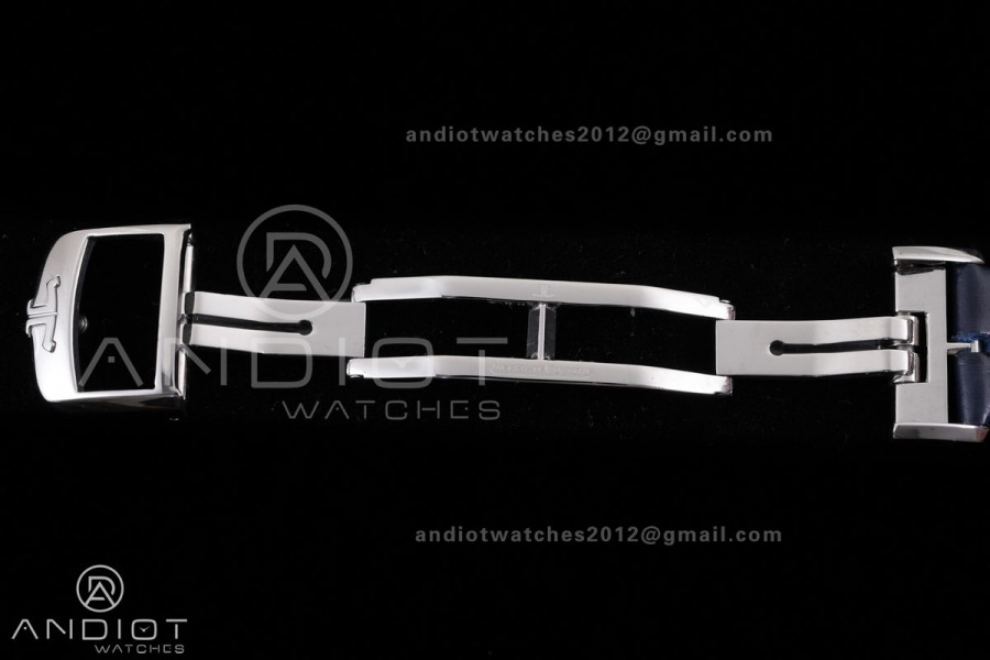 Rendez-Vous Night & Day SS APSF 1:1 Best Edition White Dial Diamonds Bezel on Blue Leather Strap SA898