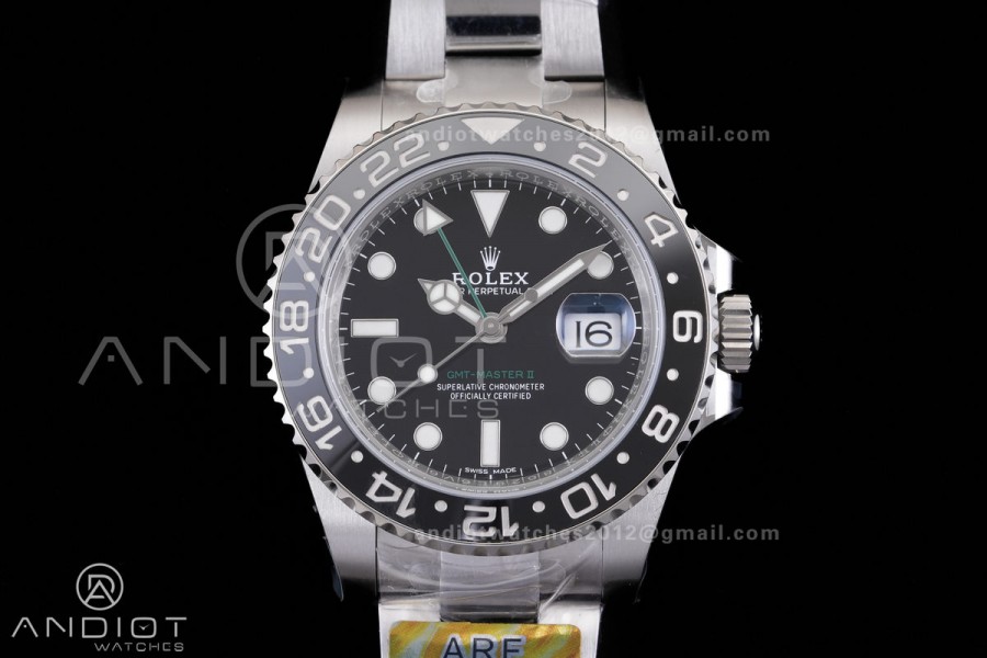 GMT Master II 116710 LN 904L SS ARF 1:1 Best Edition on Oyster Bracelet DD3285 V3