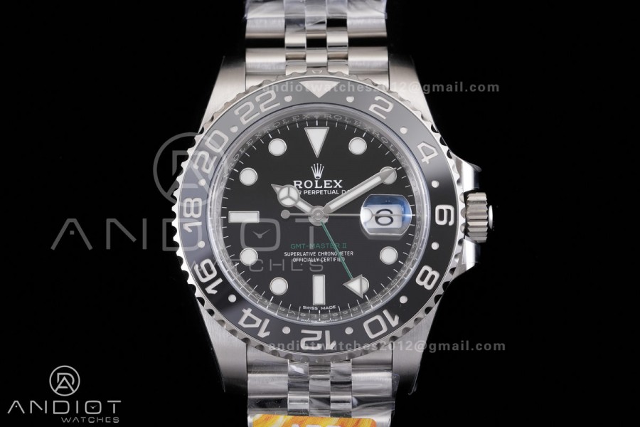 GMT Master II 116710 LN 904L SS ARF 1:1 Best Edition on Jubilee Bracelet New DD3285 V3