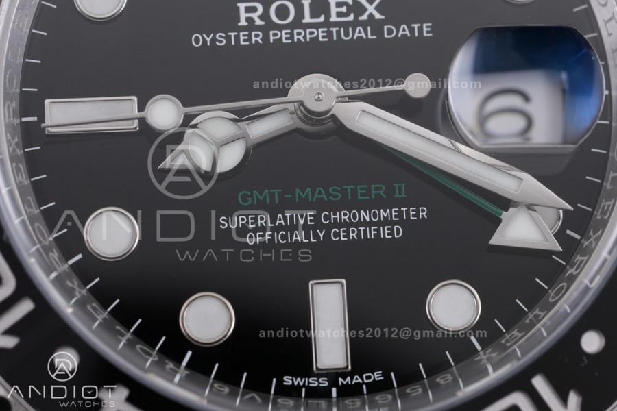 GMT Master II 116710 LN 904L SS ARF 1:1 Best Edition on Jubilee Bracelet New DD3285 V3