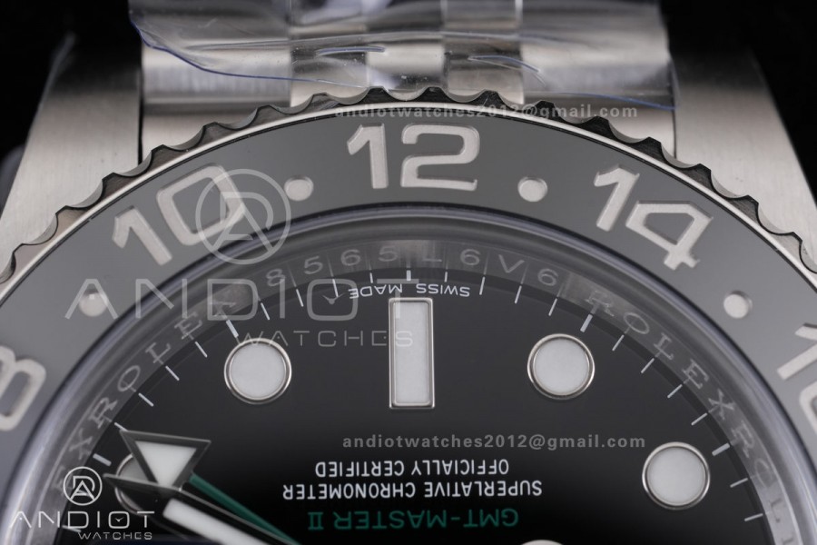 GMT Master II 116710 LN 904L SS ARF 1:1 Best Edition on Jubilee Bracelet New DD3285 V3