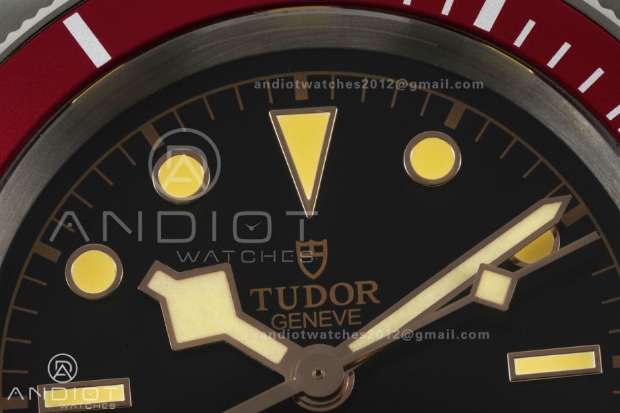 Black bay 41 BLF 1:1 Best Edition Red Bezel Black Dial on Rivet Strap A2824