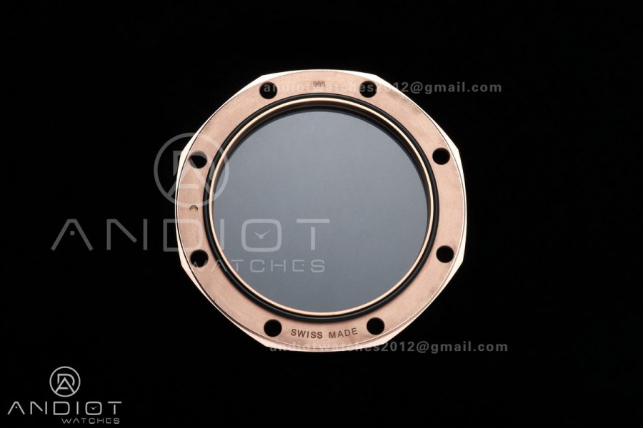 Royal Oak Offshore 43mm 26420 Ceramic Bezel RG Gain Weight DDF 1:1 Black Dial On Black Rubber Strap DD4401 Super Clone 