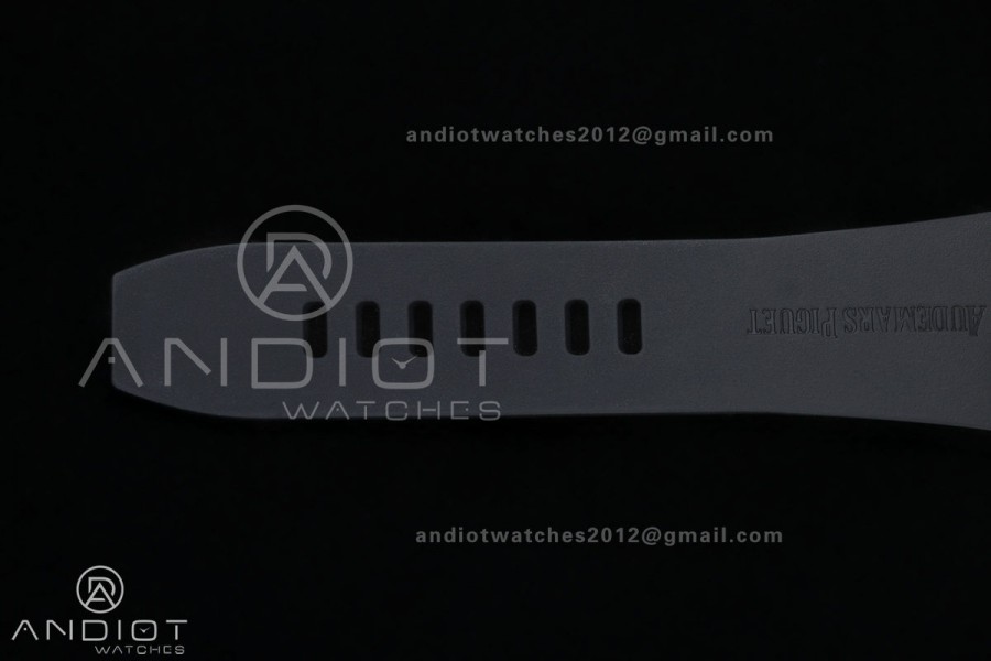 Royal Oak Offshore 43mm 26420 Ceramic Bezel RG Gain Weight DDF 1:1 Black Dial On Black Rubber Strap DD4401 Super Clone 