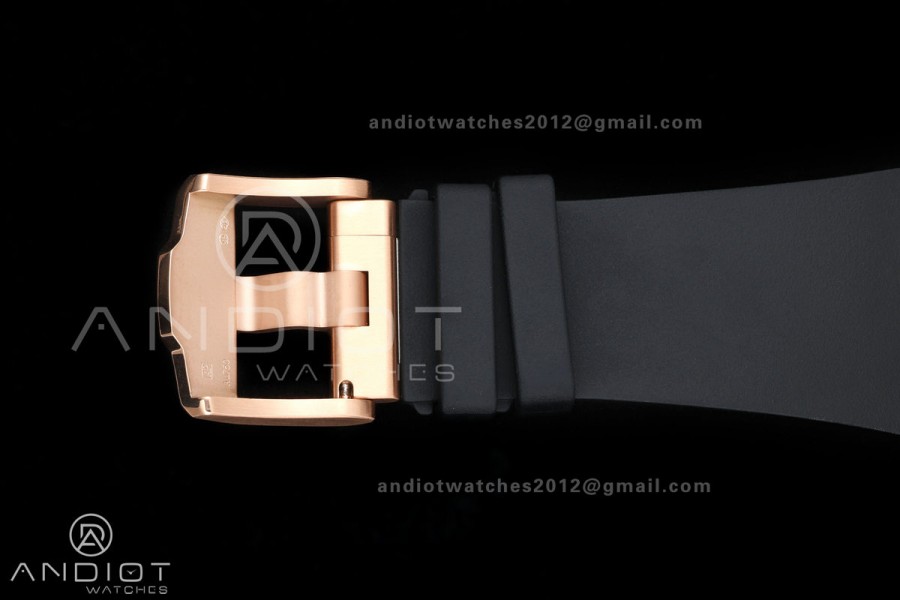 Royal Oak Offshore 43mm 26420 Ceramic Bezel RG Gain Weight DDF 1:1 Black Dial On Black Rubber Strap DD4401 Super Clone 