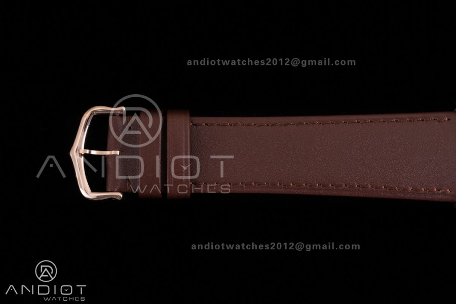 Tank Louis XL 38x27mm RG F1F 1:1 Best Edition White Dial on Brown Strap A1899Mc