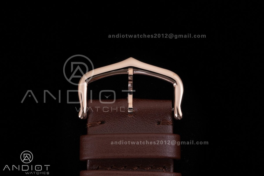 Tank Louis XL 38x27mm RG F1F 1:1 Best Edition White Dial on Brown Strap A1899Mc