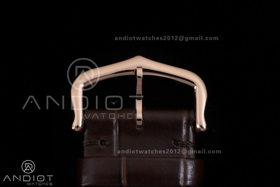 Tank Louis XL 38x27mm RG F1F 1:1 Best Edition White Dial on Dark Brown Strap A1899Mc