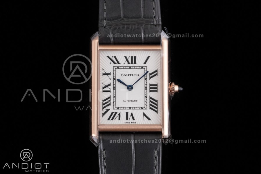 Tank Louis XL 38x27mm RG F1F 1:1 Best Edition White Dial on Gray Strap A1899Mc 