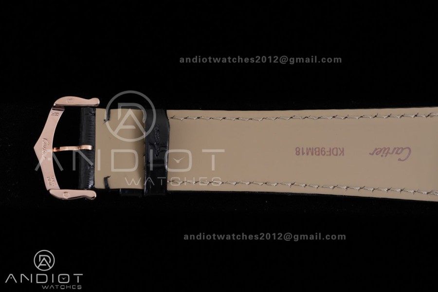 Tank Louis XL 38x27mm RG F1F 1:1 Best Edition White Dial on Black Strap A1899Mc