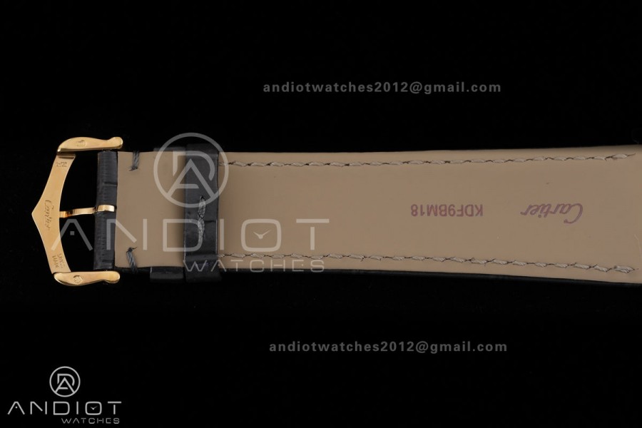 Tank Louis XL 38x27mm YG F1F 1:1 Best Edition White Dial on Gray Strap A1899Mc