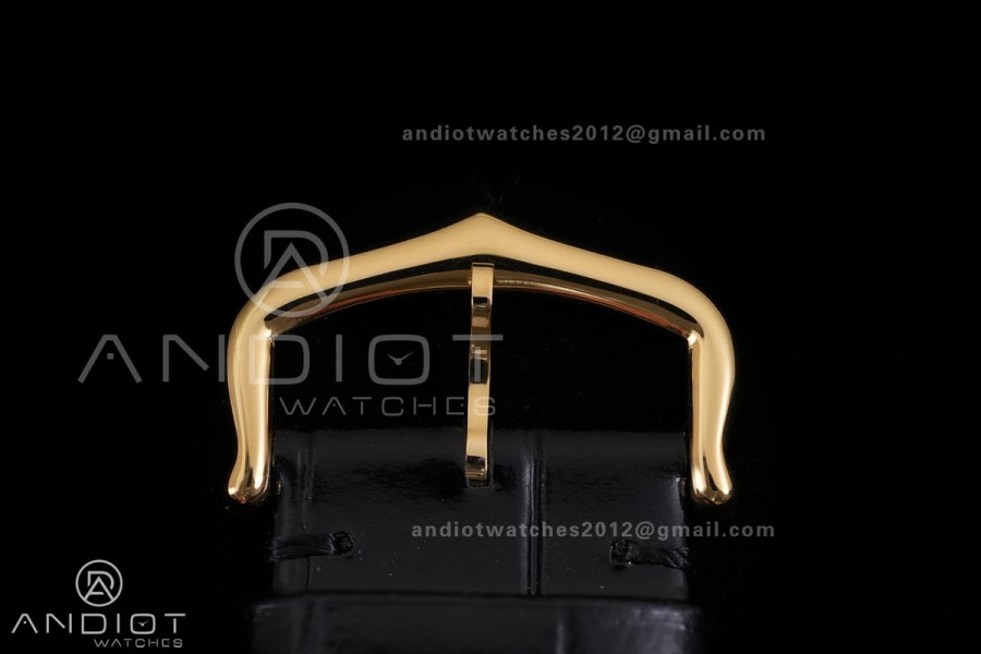 Tank Louis XL 38x27mm YG F1F 1:1 Best Edition White Dial on Black Strap A1899Mc
