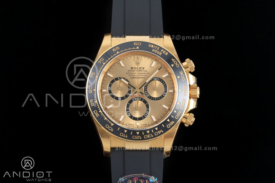 Daytona 126518 VF 1:1 Best Edition YG Dial on Oysterflex Strap DD4131