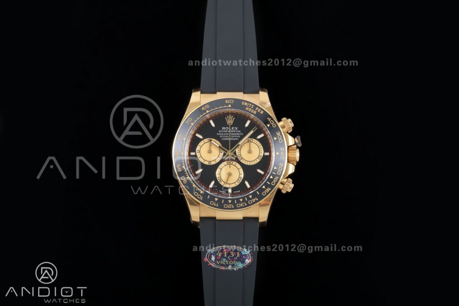 Daytona 126518 VF 1:1 Best Edition Black/YG Dial on Oysterflex Strap DD4131